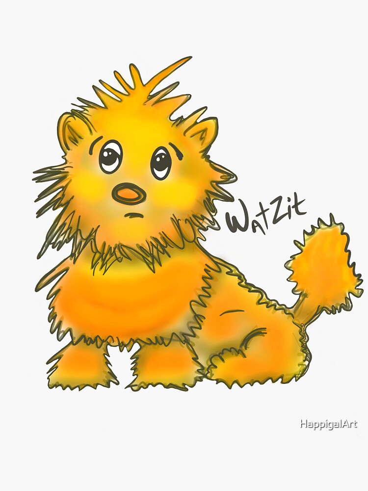 WatZit Enchanted Mythical Creature Yellow by HappigalArt