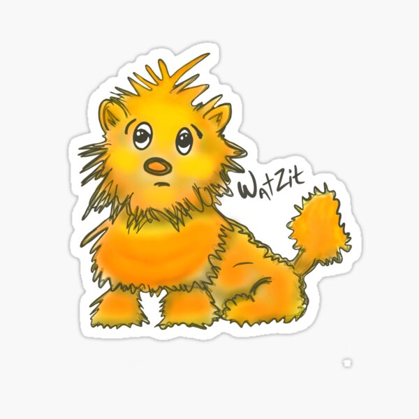WatZit Enchanted Mythical Creature Yellow Sticker