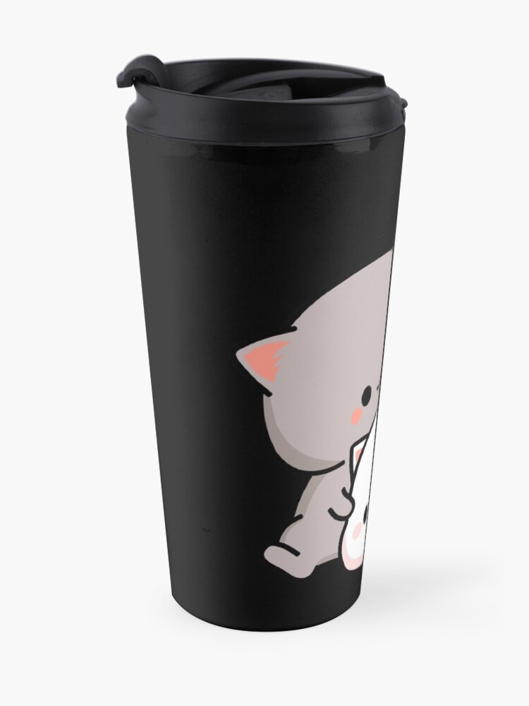 Alternate view of Peach Cat and Goma Love Never Fails Travel Mug