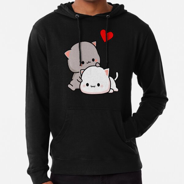 Peach Cat and Goma Love Never Fails Lightweight Hoodie