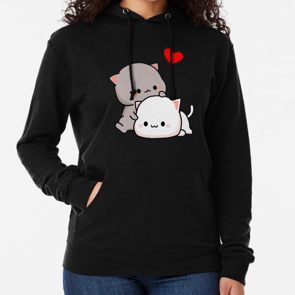 Peach Cat und Goma Love scheitern nie Leichter Hoodie