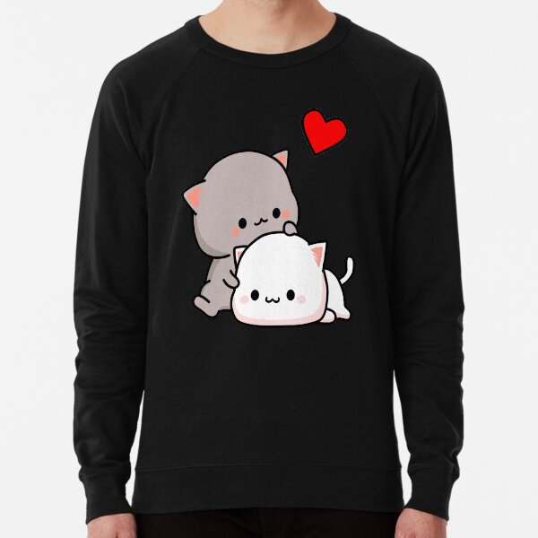 Peach Cat and Goma Love Never Fails Lightweight Sweatshirt
