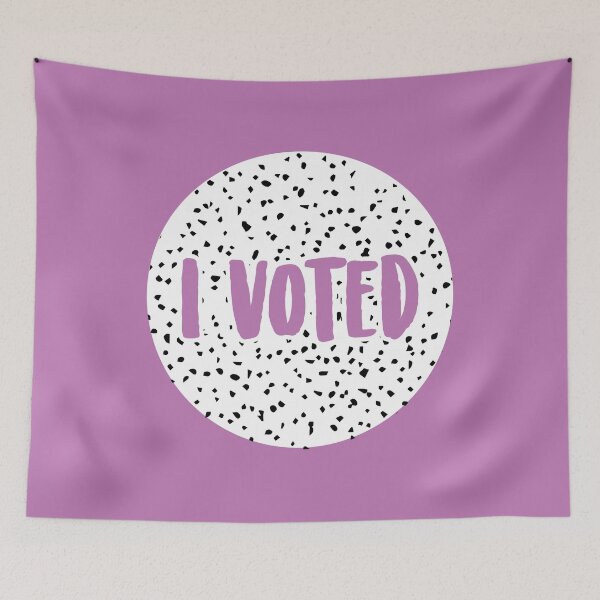 Item preview, I Voted - Polka Dot and Purple designed and sold by SandyCorinne.