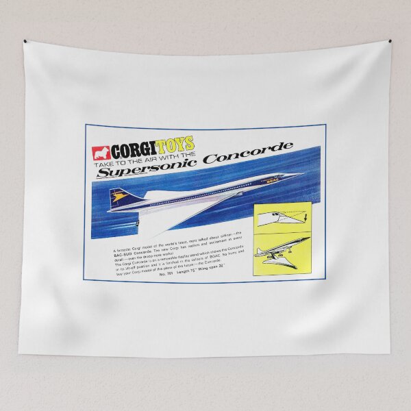Item preview, SUPERSONIC CONCORDE - TOY PLANE ADVERT designed and sold by ThrowbackAds.