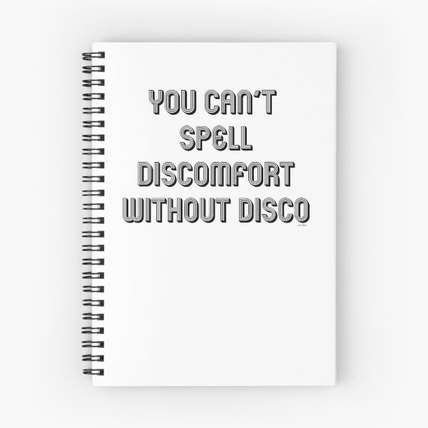 Item preview, you cant spell discomfort without disco black text dizkorce designed and sold by Dizkorce.