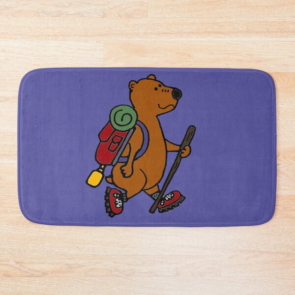 Item preview, Cool Brown Bear Senderismo de dibujos animados designed and sold by Nature's Fancy.