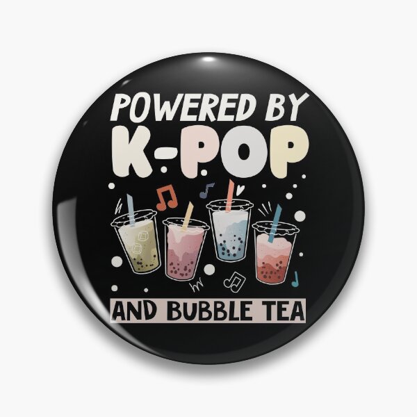 Item preview, Cute Powered by K Pop and Bubble Tea designed and sold by azmndesigns.