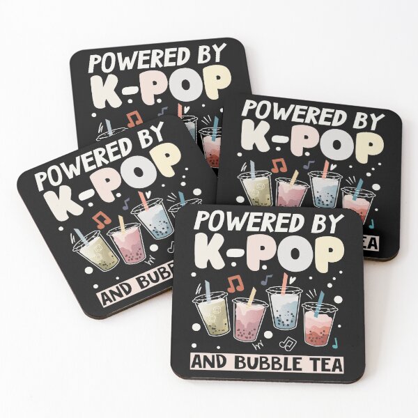 Item preview, Cute Powered by K Pop and Bubble Tea designed and sold by azmndesigns.