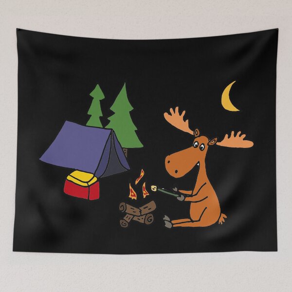 Item preview, Cool Funky Moose Camping designed and sold by Nature's Fancy.