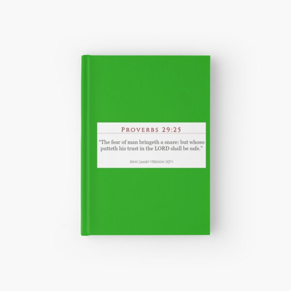 Proverbs 29:25 Hardcover Journal