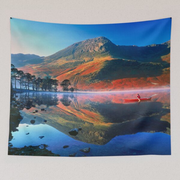 Item preview, Canoeist on Lake Buttermere, Lake District National Park, Cumbria, England designed and sold by Tom  Mackie.