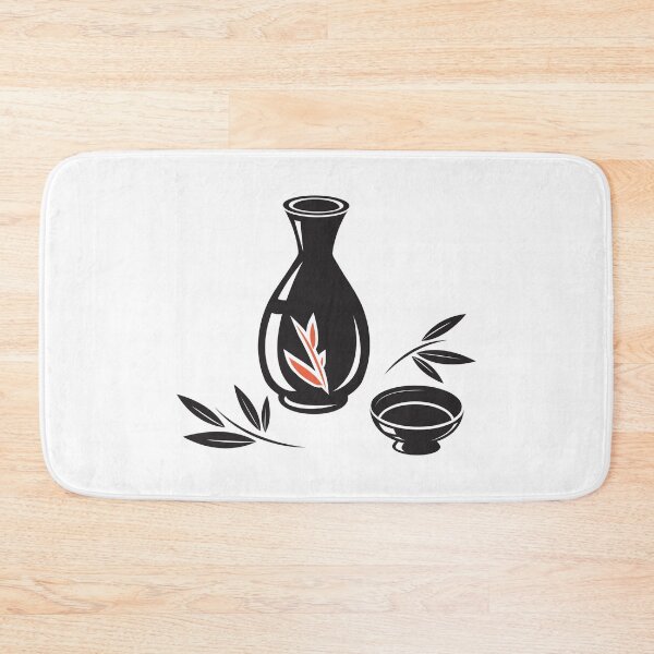 Item preview, black sake bottle designed and sold by tsukinokoibito.