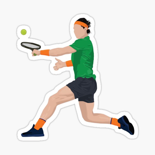 Item preview, Tennis player in action designed and sold by nikolaj1301.