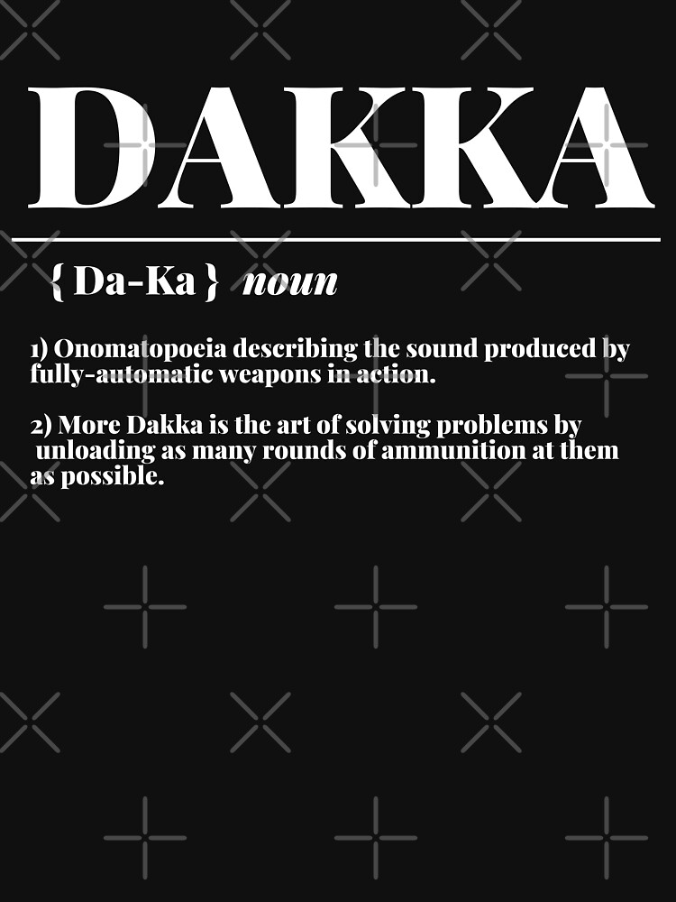 "Dakka" 40k Ork Dictionary Definition Print by ToplineDesigns