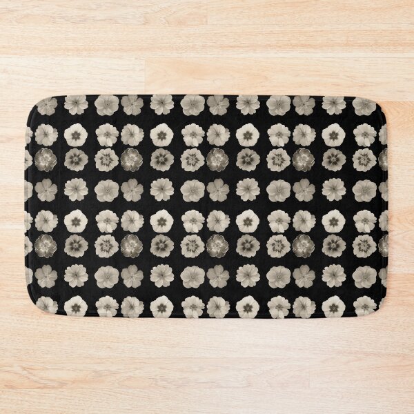 Item preview, Bib flowers 9 Primrose Flowers in Monochromatic B&W Tones designed and sold by CottoVerdi.