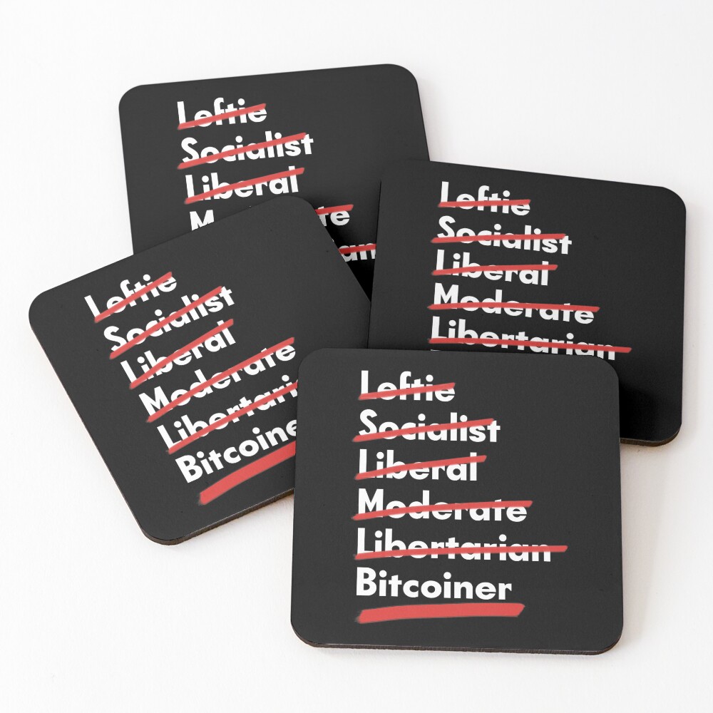 Item preview, Coasters (Set of 4) designed and sold by TheBitcoinStore.