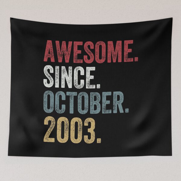 Item preview, Awesome Since October 2003 17th Birthday 17 Years Old designed and sold by MagicBoutique.