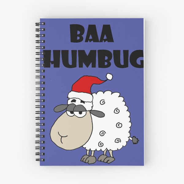 Item preview, Funny Sheep Baa Humbug Christmas pun Cartoon designed and sold by Nature's Fancy.
