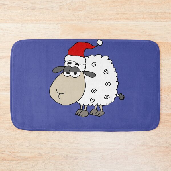 Item preview, Funny Sheep Baa Humbug Christmas pun Cartoon designed and sold by Nature's Fancy.