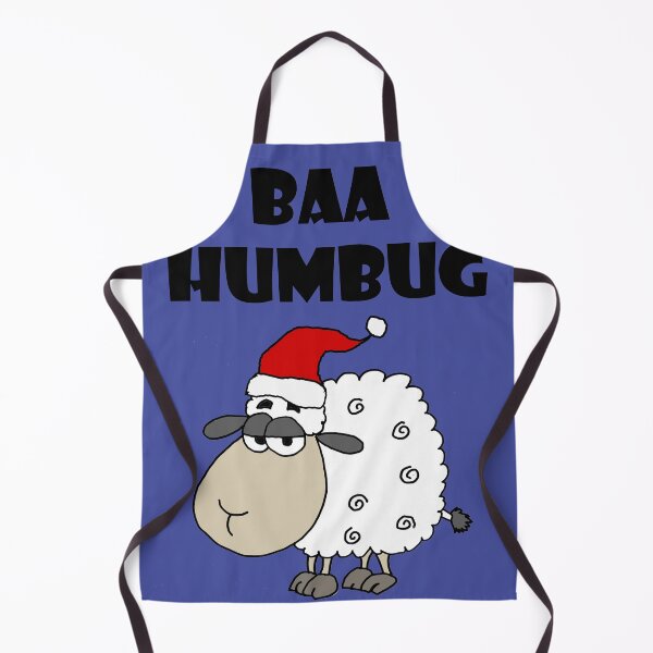 Item preview, Funny Sheep Baa Humbug Christmas pun Cartoon designed and sold by Nature's Fancy.