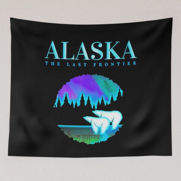 Item preview, Alaska White Polar Bear, Alaska Northern Lights   designed and sold by aronia.
