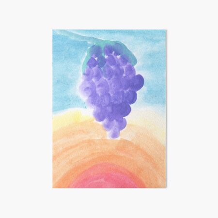 Grapes During a Hot Summer Day Art Board Print
