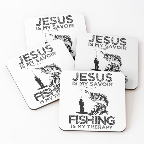 Item preview, Jesus is My Savior Fishing is My Therapy Gifts Golf Lover Funny  designed and sold by Noahlaz.
