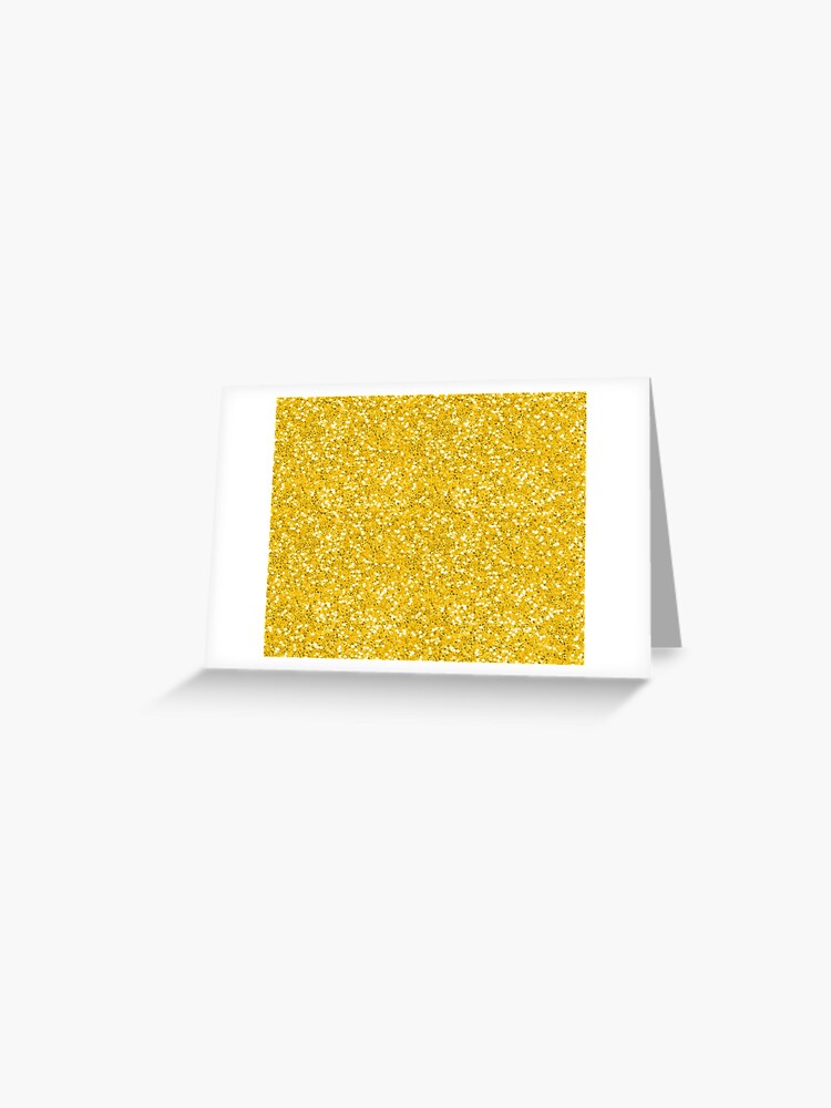Yellow Glitter Art Greeting Card for Sale by Dizzydot