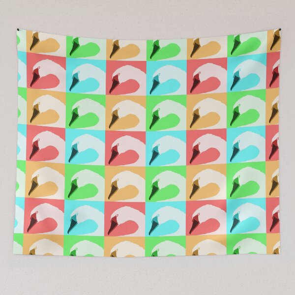 Item preview, Swan Pop Art designed and sold by RainbowFishArt.