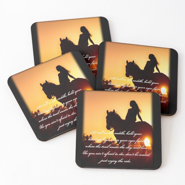 Item preview, Sit Tall In The Saddle Riding Horse Quote Graphic Illustration Art designed and sold by Mary Riley.