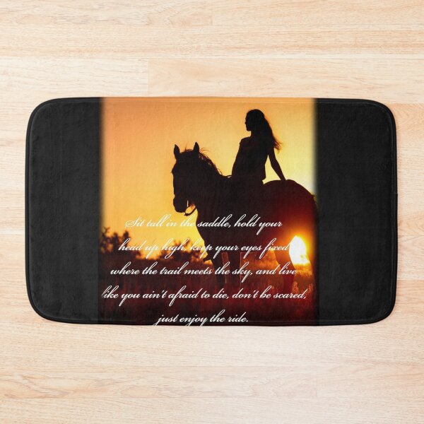 Item preview, Sit Tall In The Saddle Riding Horse Quote Graphic Illustration Art designed and sold by Mary Riley.