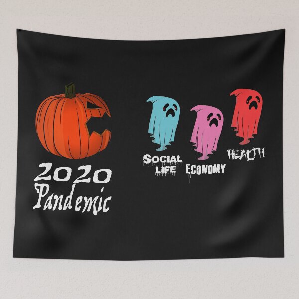 Item preview, pumpkin eating ghosts - 2020_black designed and sold by jc007.