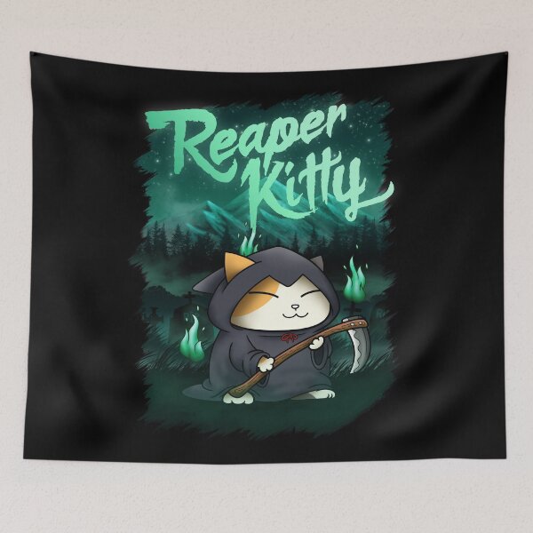 Item preview, Halloween Cat Reaper Kitty designed and sold by Takeda-art.