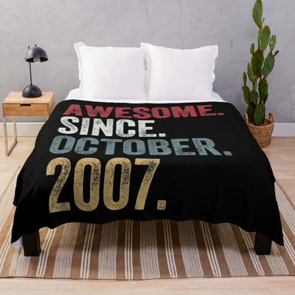 Item preview, Awesome Since October 2007 13th Birthday 13 Years Old designed and sold by MagicBoutique.