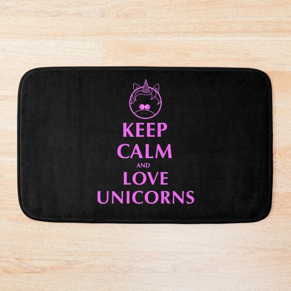 Item preview, Keep calm and love unicorns...in pink designed and sold by lovingkakeart.