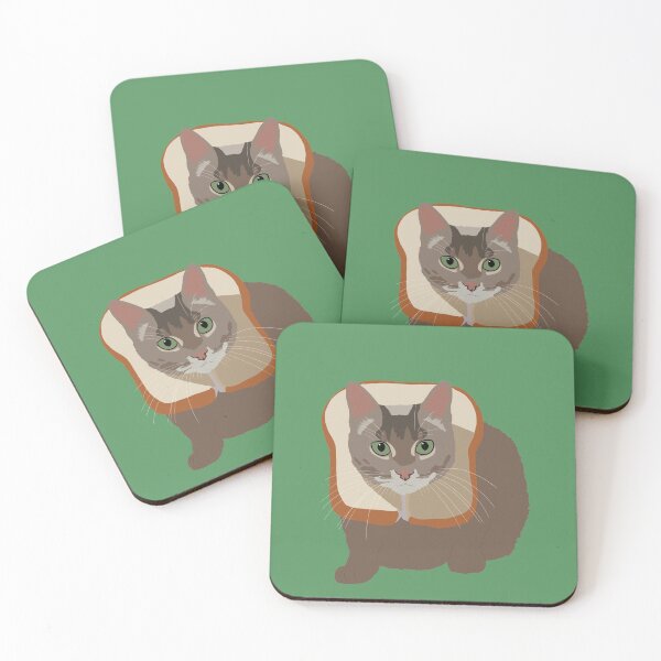 Item preview, bread cat  designed and sold by BadluckDesigns.