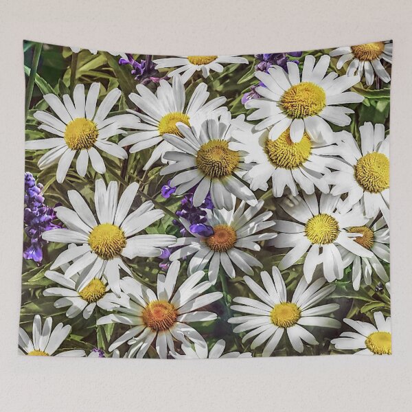 Item preview, Daisies and Delphinium designed and sold by Susan Savad.