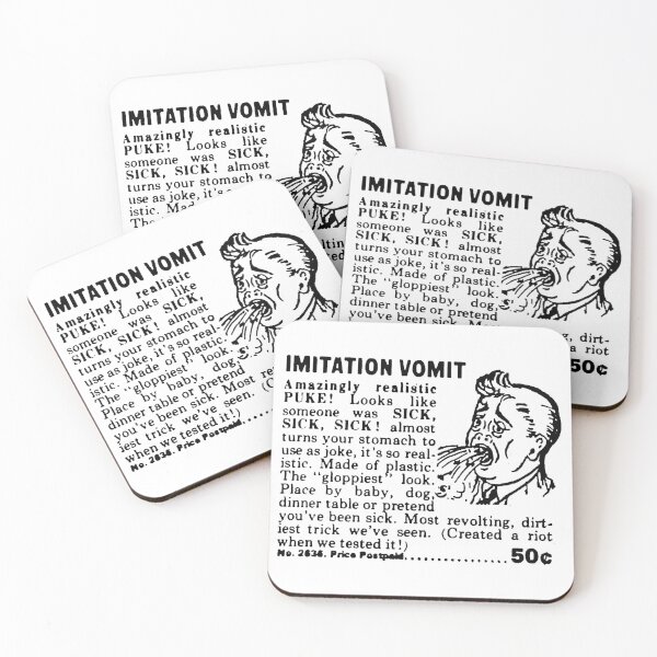 Item preview, IMITATION VOMIT - ADVERT designed and sold by ThrowbackAds.