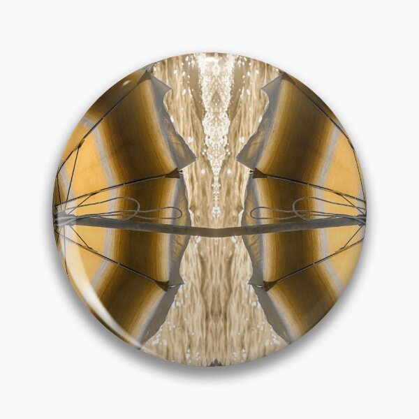 Item preview, beach umbrellas on the background of sea, light reflections  designed and sold by Flavio Vieri.