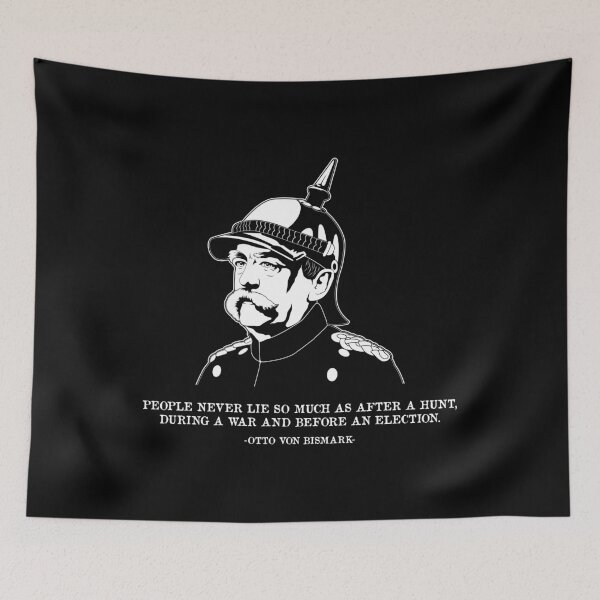 Item preview, People Lie Famous German History Quote Otto Von Bismarck design designed and sold by jakehughes2015.
