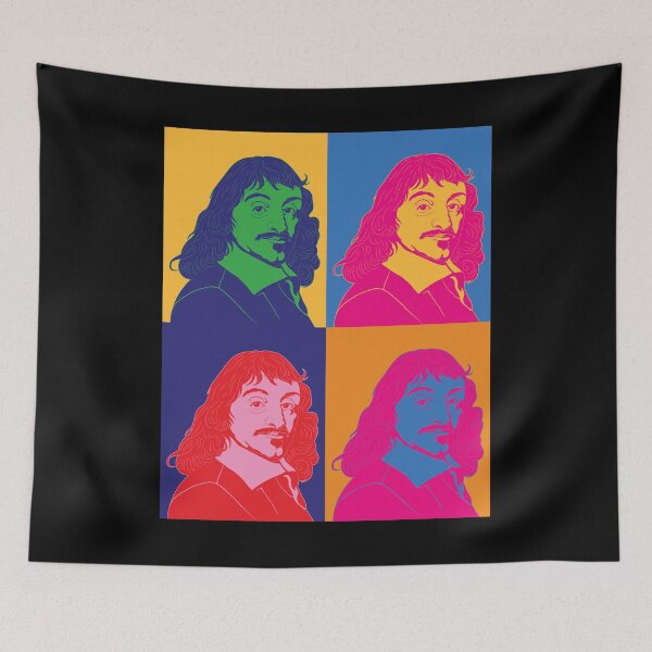 Item preview, Pop Art Portrait Philosopher Rene Descartes graphic designed and sold by jakehughes2015.