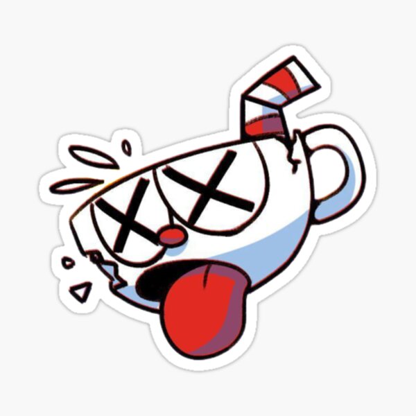 Cuphead Boss Stickers Redbubble - dragon cuphead roblox