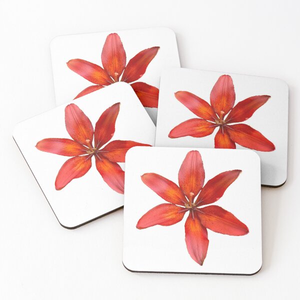 Item preview, Brilliant Red Orange Lily (on white) designed and sold by Amanda1775.