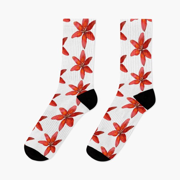 Item preview, Brilliant Red Orange Lily (on white) designed and sold by Amanda1775.