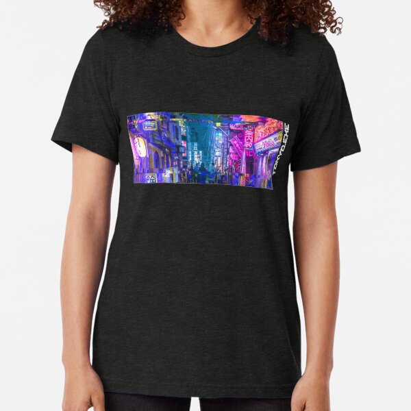 Tokyo Neo Future Cyberpunk Tri-blend T-Shirt