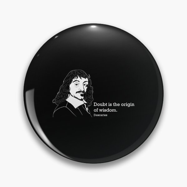 Item preview, Doubt Famos Quote Philosopher Rene Descartes design designed and sold by jakehughes2015.