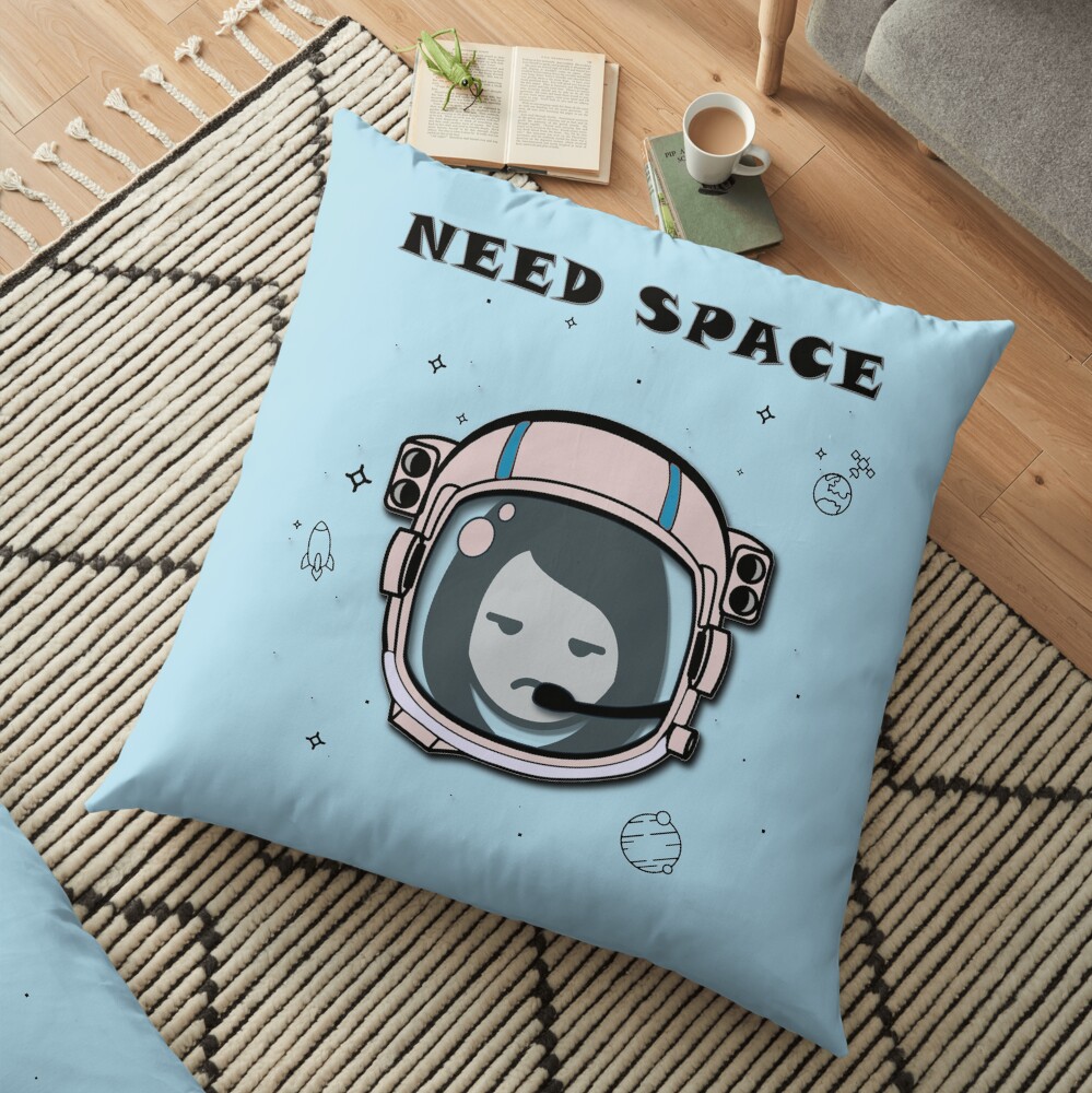 Need Space Floor Pillow