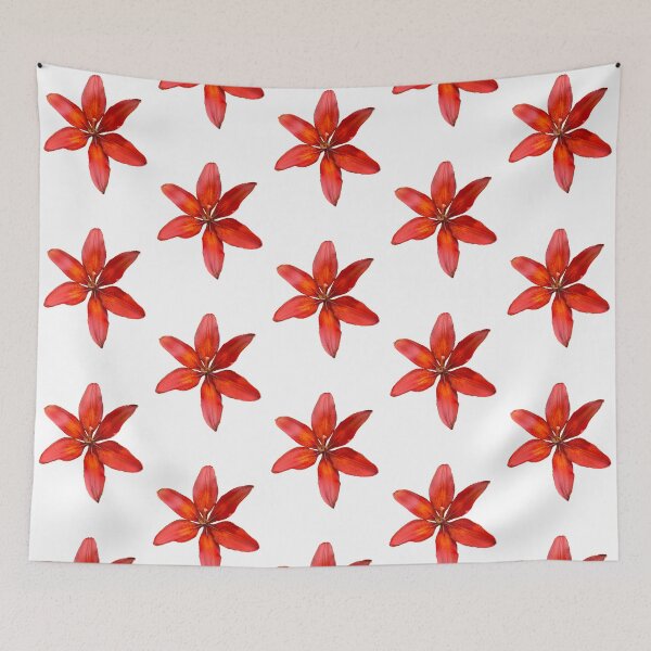 Item preview, Brilliant Red Orange Lily (on white) designed and sold by Amanda1775.