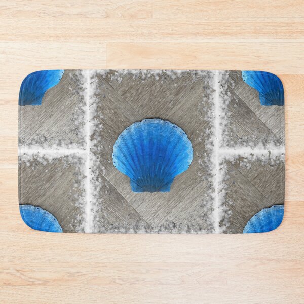 Item preview, Snowy Blue Scallop Shell designed and sold by Sybille-Yates.