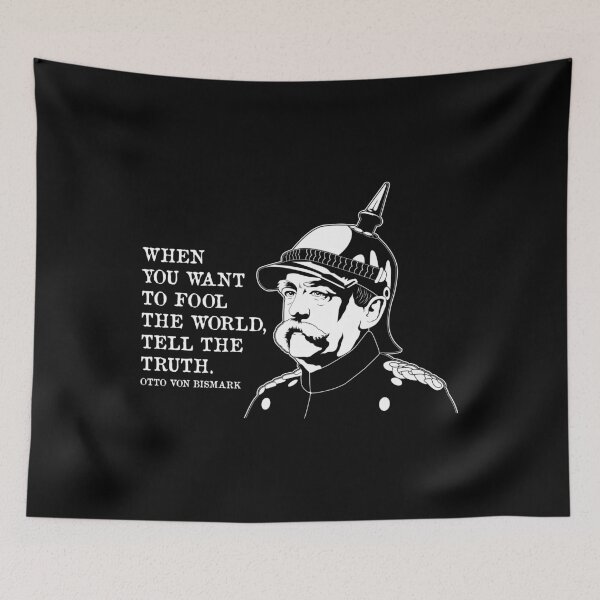 Item preview, Fool The World Famous Quote Otto Von Bismarck print designed and sold by jakehughes2015.
